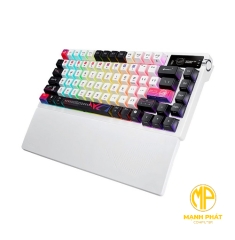 Bàn Phím Cơ Asus M704 Rog (90MP044G-BKUA30) Azoth X (Wireless OLED LCD NXSMV2 Storm US PBT Trắng)