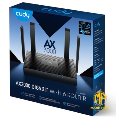 WiFi Router Cudy WR3000 AX3000 Gigabit Mesh Wi-Fi 6 Router tốc độ cao, chịu tải cao, phát sóng mạnh, quản lý qua APP