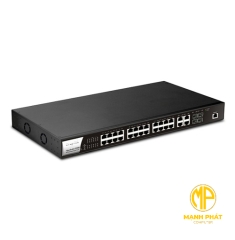 Switch 24 Port Gigabit PoE DrayTek VigorSwitch P2280x