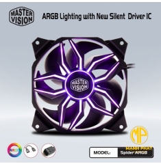 Fan Case Spider Full LED ARGB (Fan 12Cm, Tự chuyển LED ARGB) Tray
