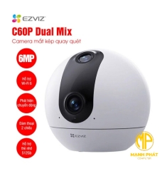 Camera mắt kép quay quét 2K+ EZVIZ C60P 6MP Dual Mix