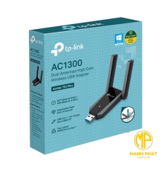 USB Wi-Fi AC1300 Hai Ăng-ten Độ Lợi Cao TP-Link Archer T5U Plus