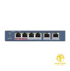 Switch mạng 4 cổng PoE Hikvision DS-3E0106P-E/M