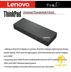 LENOVO ThinkPad Universal Thunderbolt 4 Dock - EU/AP 40B00135AE