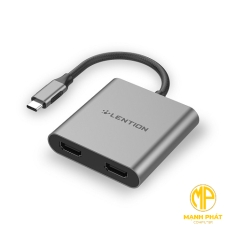 Bộ chuyển đổi USB-C sang HDMI kép Lention C53s