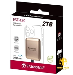 Ổ cứng di động SSD Transcend Magsafe (TS2TESD420G) 2TB 2000Mb/s màu vàng Gold