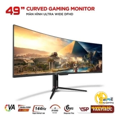 Màn hình Cong Ultrawide Gaming VSP VA4914DC (49inch Cong UltraWide (32:9) VA | R1800 | 144Hz | HDMI2.0*2 | DP*2 | 6ms)