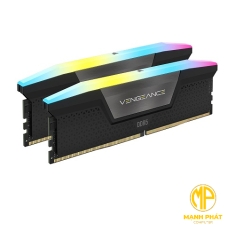 Ram Corsair (CMH64GX5M2B6000C40) DDR5 6000MHz 64GB 2x32GB DIMM VENGEANCE RGB Black Heatspreader RGB LED 1.35V