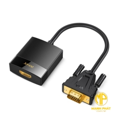 Cáp Chuyển Jasoz T-G119 25cm VGA Sang HDMI Male to Female Có Audio hỗ trợ Full HD 1080p@60Hz