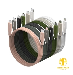 Cáp Totolink sạc nhanh truyền dữ liệu 1M T601CC USB-C to USB-C Durable Fast Charging Data Transfer Braided Cable 60W