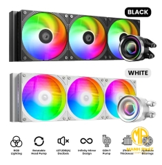 Tản nhiệt nước AIO ID-Cooling FX360 LCD ARGB White