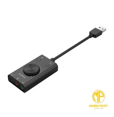 Bộ chuyển USB 3.1 sang Mic + Loa ORICO-SC2-BK-BP