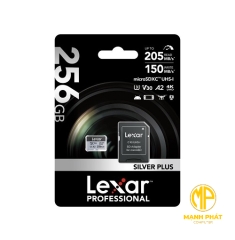 Thẻ nhớ MicroSDXC Lexar (LMSSIPL256G-BNANG) Professional Silver Plus UHS-I U3 256GB 205MB/s 