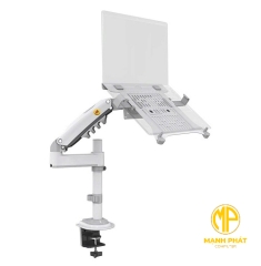Giá treo gắn bàn laptop màn hình LCD F80-FP (17inch- 30inch) trắng 
