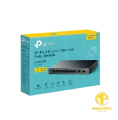 Switch Để Bàn Gigabit 10 Cổng với 8 Cổng PoE+ TP-Link LS1210GP