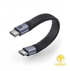 Cáp dữ liệu USB4 full function TPE JASOZ (13cm) T-D223 Hỗ Trợ 8K@60Hz, Truyền Dữ Liệu 40Gbps, Sạc 240W