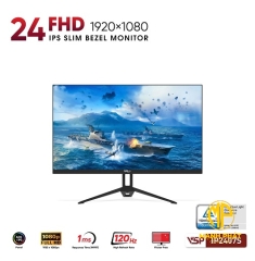 Màn hình VSP IP2407S Đen (24inch IPS | 120Hz | VGA*1 | HDMI*1 | 1ms)
