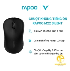 Chuột vi tính M22 Silent màu đen hiệu Rapoo