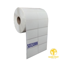 Giấy in tem trà sữa decal nhiệt 50x30