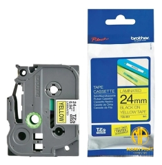 Tze-651 - Nhãn TZe tiêu chuẩn - Chữ đen trên nền vàng 24mm