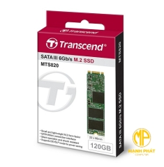 ổ cứng gắn trong 120GB SSD820S M.2 2280 SATA3 Transcend (Seq R/W: 500/350MB/s) TS120GMTS820S