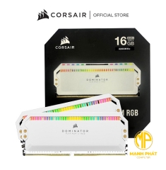 Ram PC Corsair Dominator Platinum White RGB 16GB 3200Mhz DDR4 (2x8GB) CMT16GX4M2C3200C16W