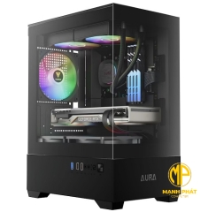Vỏ case Gamdias AURA GC9 Elite ARGB CAAURAGC9MELBLGA 