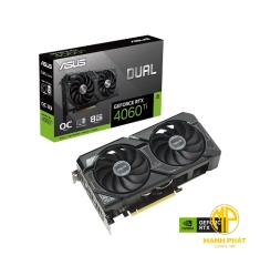 VGA Asus DUAL RTX 4060Ti OC 8GB M.2 PCIE NVME SSD | DUAL-RTX4060TI-O8G-SSD