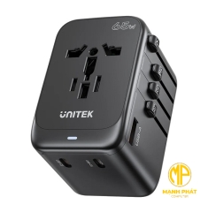 Ổ điện du lịch 65w Unitek P1122ABK (3p Type-C/ 1p USB)