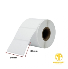 Giấy Decal 1 Tem 50mm x 30m (Giấy Decal số 1 trên Thế Giới về chất lượng và độ keo bám)