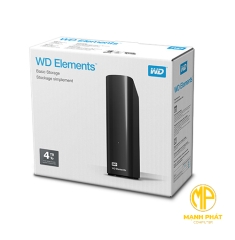 Ổ cứng di động HDD Western Digital Elements Desktop 4TB 3.5 USB 3.0 - WDBBKG0040HBK-SESN