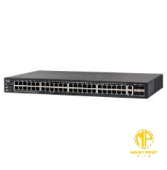 Cisco 48-port 10/100 Mbps + 4-Port 10 Gigabit Stackable Managed Switches - SF550X-48-K9 