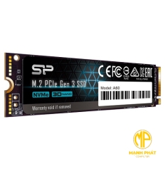 Ổ cứng SILICON POWER M.2 2280 PCIe NVME GEN 3x4 SSD A60 SP002TBP34A60M28 2TB