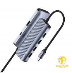 Bộ chia USB Type C sang 1 cổng HDMI và 5 cổng USB-A UH500 6-IN-1 USB-C Hub 4K HDMI 