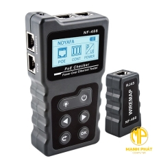 Bộ Test Dây Mạng, PoE có màn hình LCD hiển thị NOYAFA NF-488  