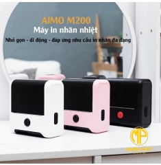 Máy In Nhãn Di Động Aimo M200 | Bluetooth In Qua App