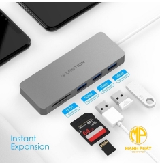 Bộ chuyển đổi USB-C 5 trong 1 Lention C15