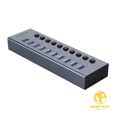 Bộ chia USB HUB 10 cổng USB 3.0 ORICO (BT2U3-10AB-GY)