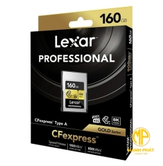 Thẻ nhớ máy ảnh/máy quay phim 160GB Lexar® CFexpress™ Type A LCAGOLD160G-RNENG RB, Global