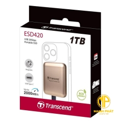 Ổ cứng di động SSD Transcend Magsafe (TS1TESD420G) 1TB 2000Mb/s màu vàng Gold 