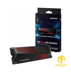 Ổ cứng SSD Samsung 990 PRO 1TB Heatsink M.2 NVMe 2280 PCIe Gen4.0 x4 (MZ-V9P1T0CW)