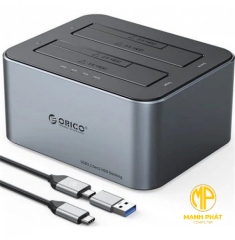 Đế ổ cứng (Docking) 2 khe cắm TypeC USB 3.2 Gen1 6626C3-C-V1-EU-GY-BP-HW