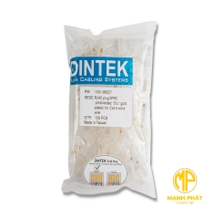 Modular plug DINTEK đầu RJ45 CAT.6 3 prongs contact 50u Gold plated 100pcs/bag 1501-88028