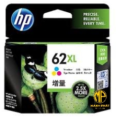Mực in phun 3 màu hiệu suất cao HP 62XL (C2P07AA) 