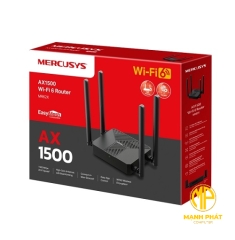 Router WiFi 6 AX1500 Băng Tần Kép Mercusys MR62X 