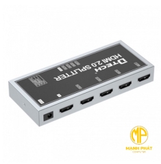 Bộ chia HDMI 1 ra 2 Dtech DT-7212 (2.0)