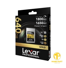 Thẻ nhớ CFexpress Lexar (LCAGOLD640G-RNENG) Professional 640GB Type A GOLD Series 
