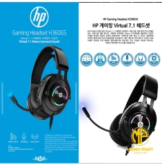 Tai nghe Gaming cao cấp HP H360GS USB 7.1 LED - Headphone Gaming HP
