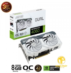 VGA ASUS DUAL RTX4060 OC 8G (DUAL-RTX4060-O8G-WHITE)