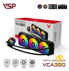 Tản nhiệt nước VSP Infinity Liquid Cooler VCA-360 Đen (VCA360 3 Fan)